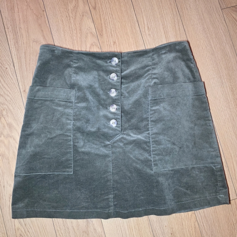 Forever 21 Velvet Mini Skirt- L